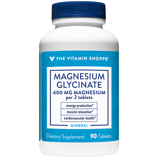 Glicinato de Magnesio (90 Tabletas) the Vitamin Shoppe Paraguay