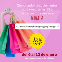 Descuentos 15% OFF del 6 al 13 de enero*