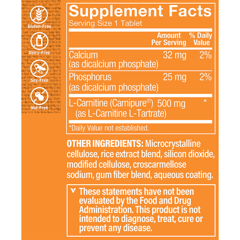 Carnipure L-Carnitine 500 mg (50 Tabletas)
