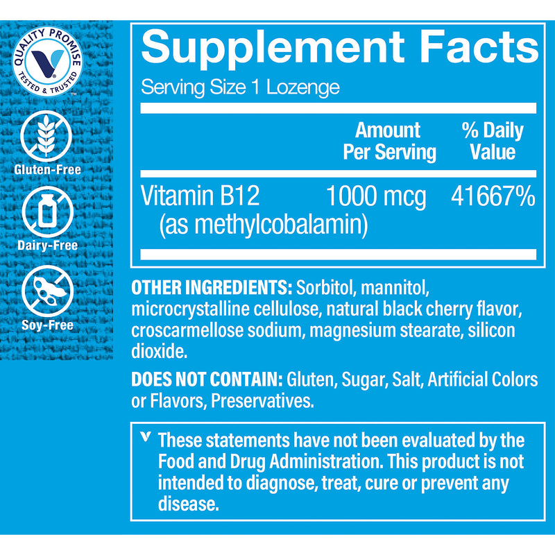 B12 Methylcobalamin 1000 mcg (120 tabletas sublinguales)