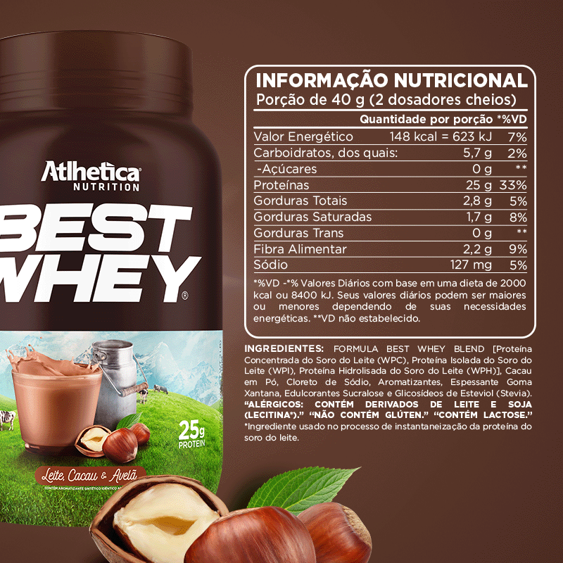 Best Whey - Leche, Cacao y Avellanas (25 Tomas)
