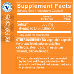 Reduced Glutathione 500 mg (60 Capsulas)