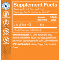 L-arginina HCl - Sabor Tropical (50 Tomas)