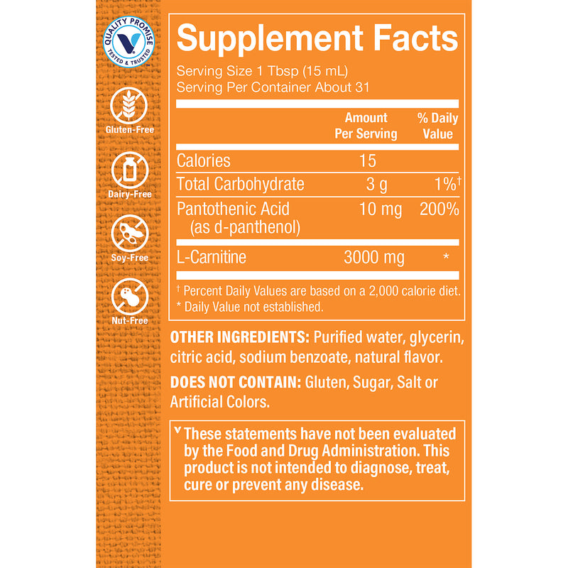 Carnipure L-Carnitina 1100 mg + Vitamina B6 en Lquido | the Vitamin Shoppe Paraguay Carnipure L-Carnitina 1100 mg + Vitamina B6 en Lquido | the Vitamin Shoppe Paraguay