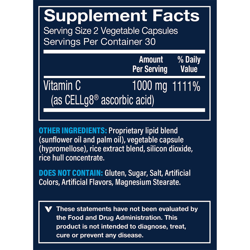 Vitamina C Liposomal 1000mg (60 Cápsulas Vegetarianas)