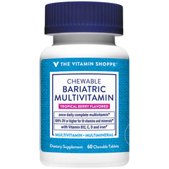 Multivitamínico Bariátrico Masticable - Bayas Tropicales (60 tabletas masticables)