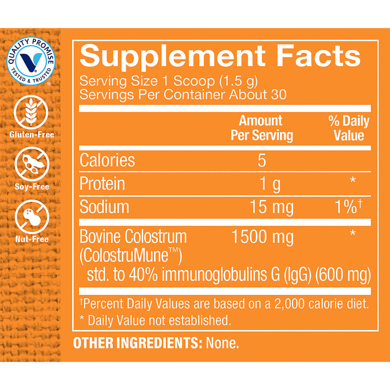 Colostrum 40% IGG en Polvo (30 Tomas)