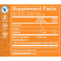 Colostrum 40% IGG en Polvo (30 Tomas)