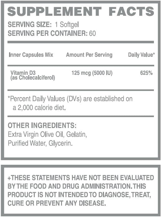 D3 5000 IU (100 Capsulas Blandas)