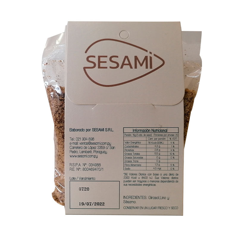 Mix de Semillas Girasol, Sesamo y Lino Molino (150 g)