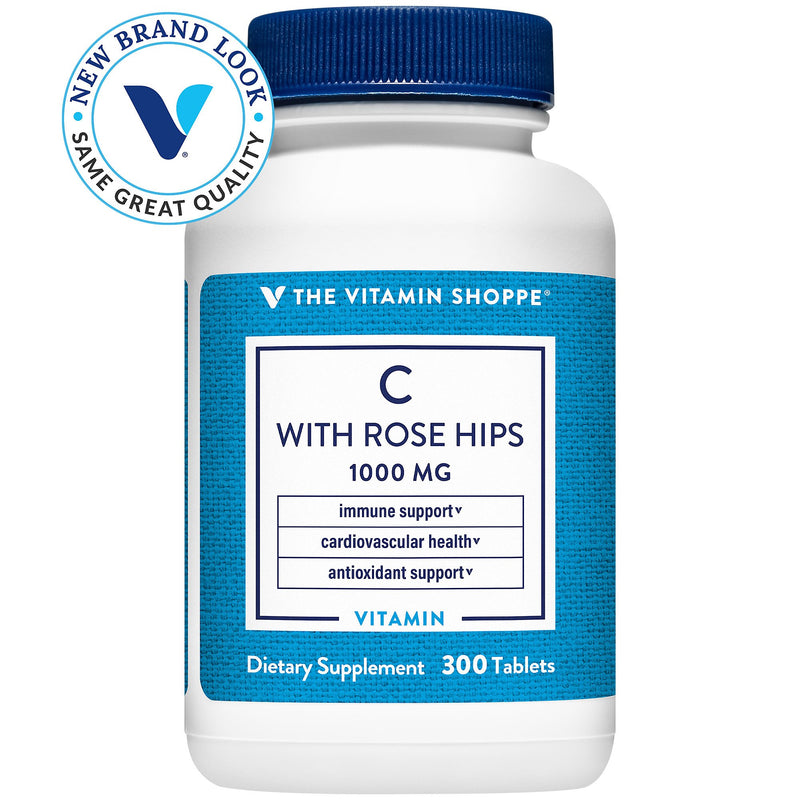Vitamina C-1000 mg with Rose Hips (300 Tabletas)