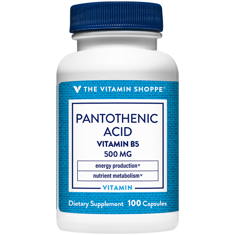 Pantothenic Acid 500 mg (Vitamina B5) (100 Capsulas)