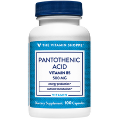 Pantothenic Acid 500 mg (Vitamina B5) (100 Capsulas)