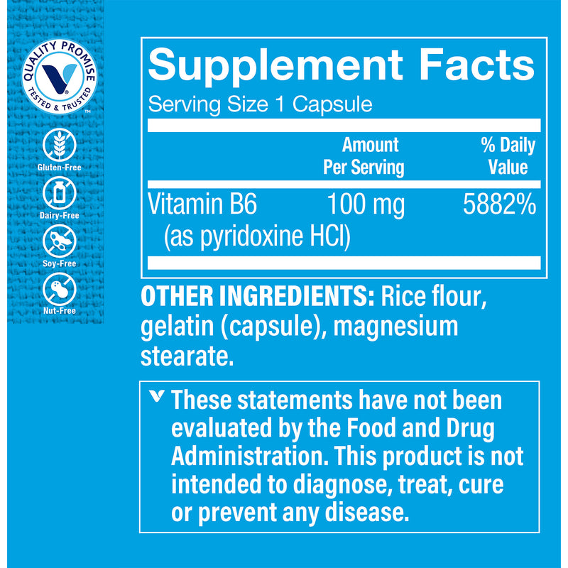 B6 100 mg (100 Capsulas)