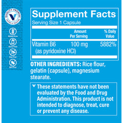 B6 100 mg (100 Capsulas)