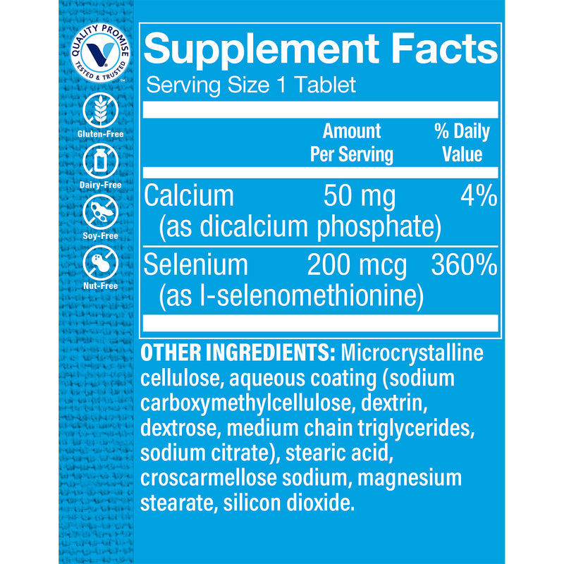 Selenium 200 mcg (100 Tabletas)