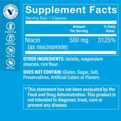 Niacinamida 500 mg (100 Cápsulas)