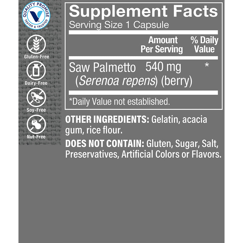 Saw Palmetto 540 mg (100 Capsulas)