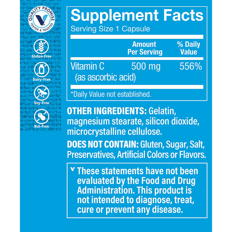 Vitamina C 500 mg (100 Capsulas)