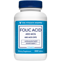 Folic Acid 400 mcg (300 Tabletas)