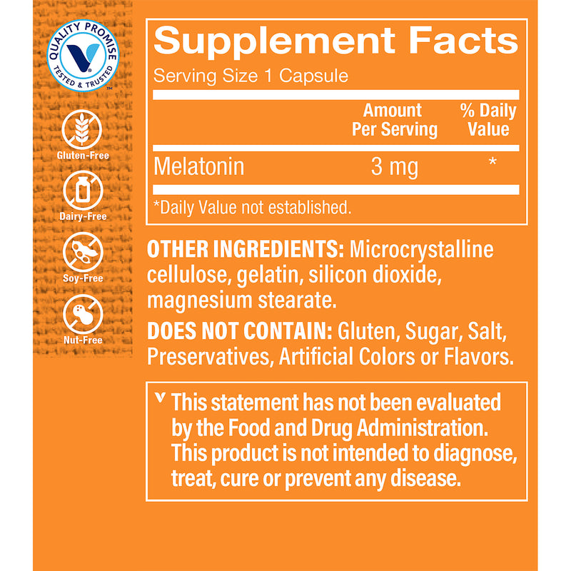 Melatonin 3 mg (240 Capsulas)