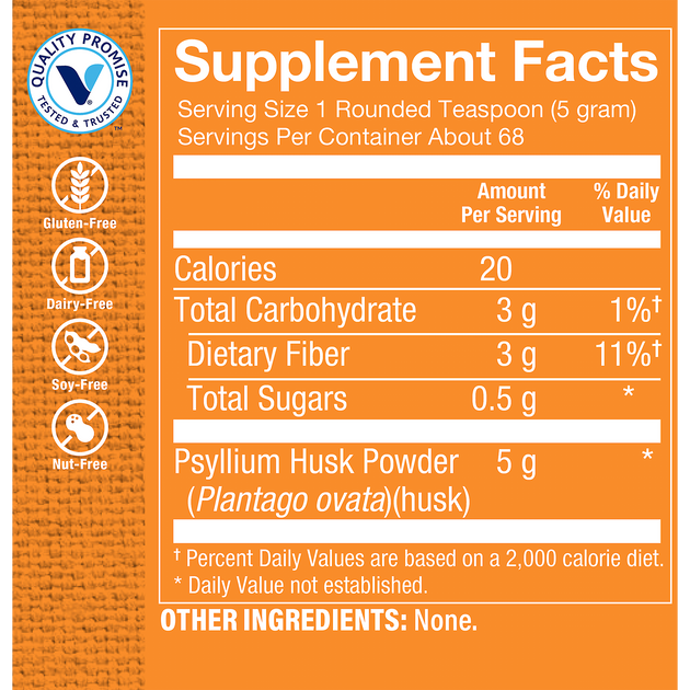 Psyllium Husks en Polvo the Vitamin Shoppe the Vitamin Shoppe Paraguay