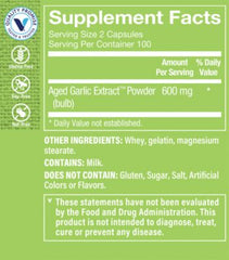 Aged Garlic 600 mg (200 Capsulas)