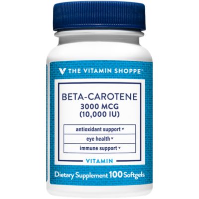 Beta-Carotene 3000 mcg / 10000 IU (100 Capsulas Blandas)