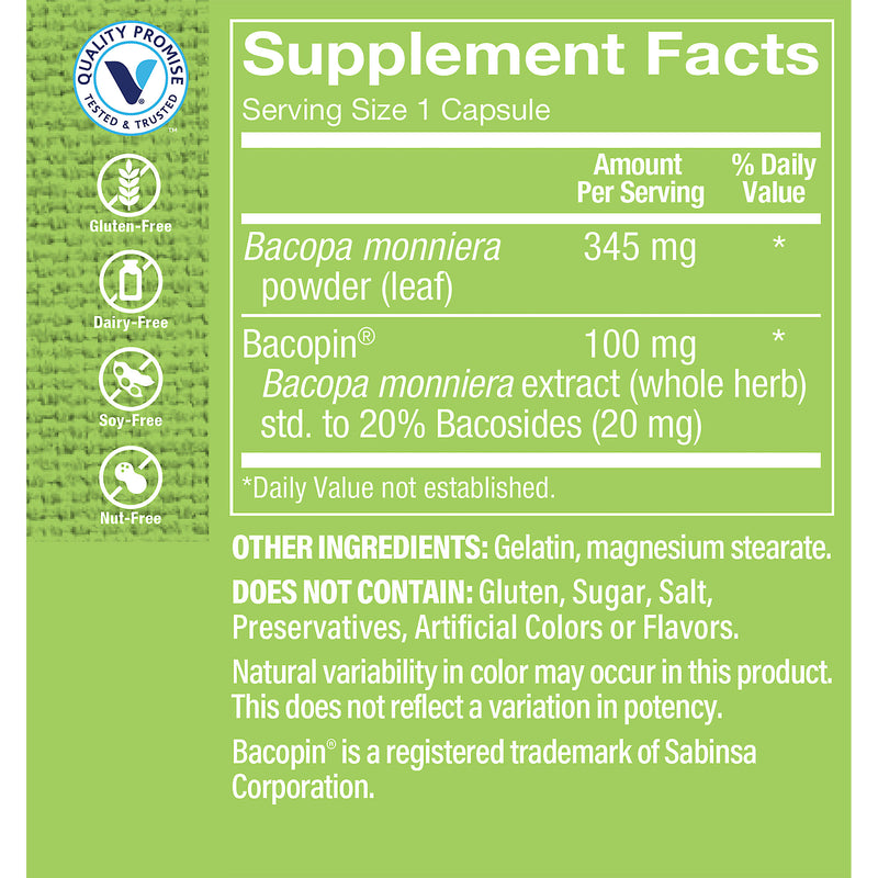 Bacopa 500 mg (100 Capsulas)