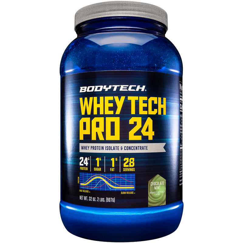 Whey Tech Pro 24 - Chocolate y Menta (29 Tomas)