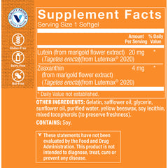 Lutein 20 mg (60 Capsulas Blandas)