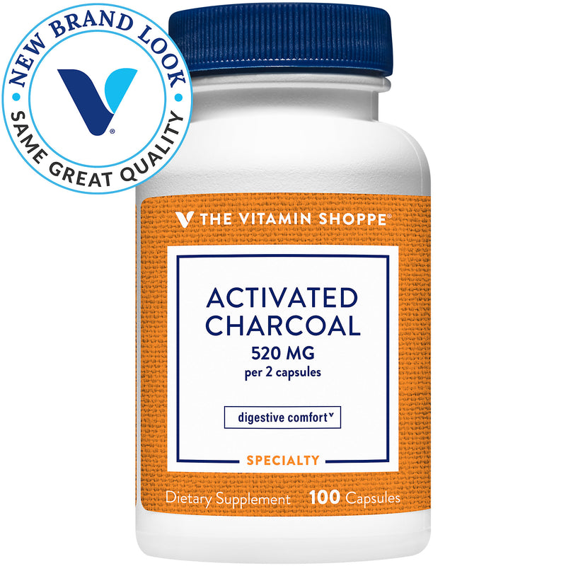 Activated Charcoal (Carbon Activado) 520 mg (100 Capsulas)