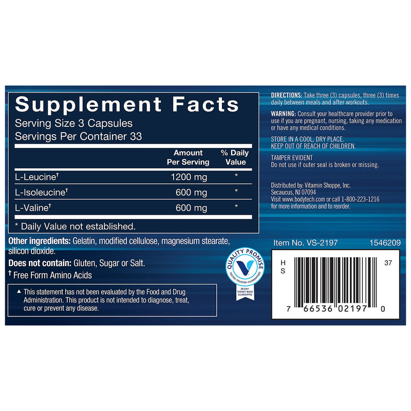 Bcaa 2400 mg (100 Capsulas)