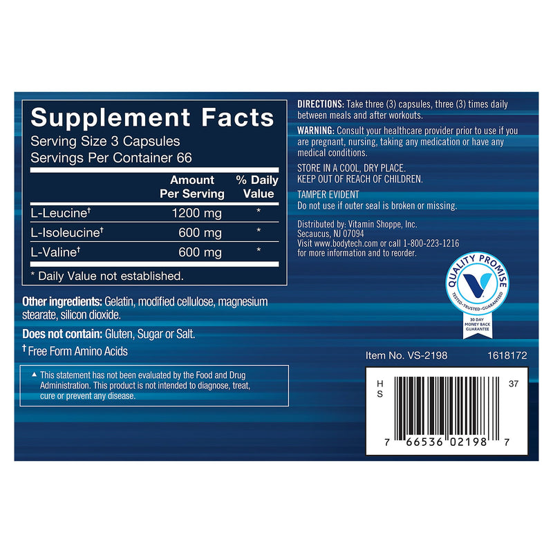 Bcaa 2400 mg (200 Capsulas)