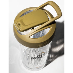 Botella Mezcladora Strada Tritan con Bola Batidora Inox - Dorado (828 ml)