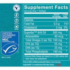Krill Oil 500 mg (60 Capsulas Blandas)