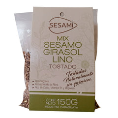 Mix de Semillas Girasol, Sesamo y Lino Tostado (150 g)