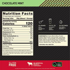 Gold Standard 100% Whey - Menta Chocolate (70 Tomas)