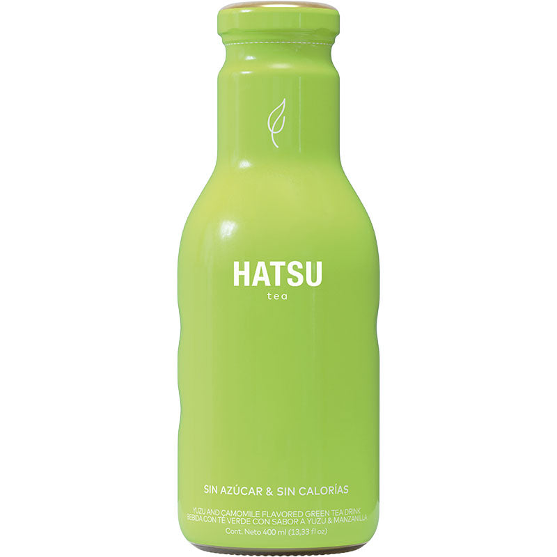 Hatsu Verde - Te Verde con Yuzu y Manzanilla (6 Botellas de 400 ml)