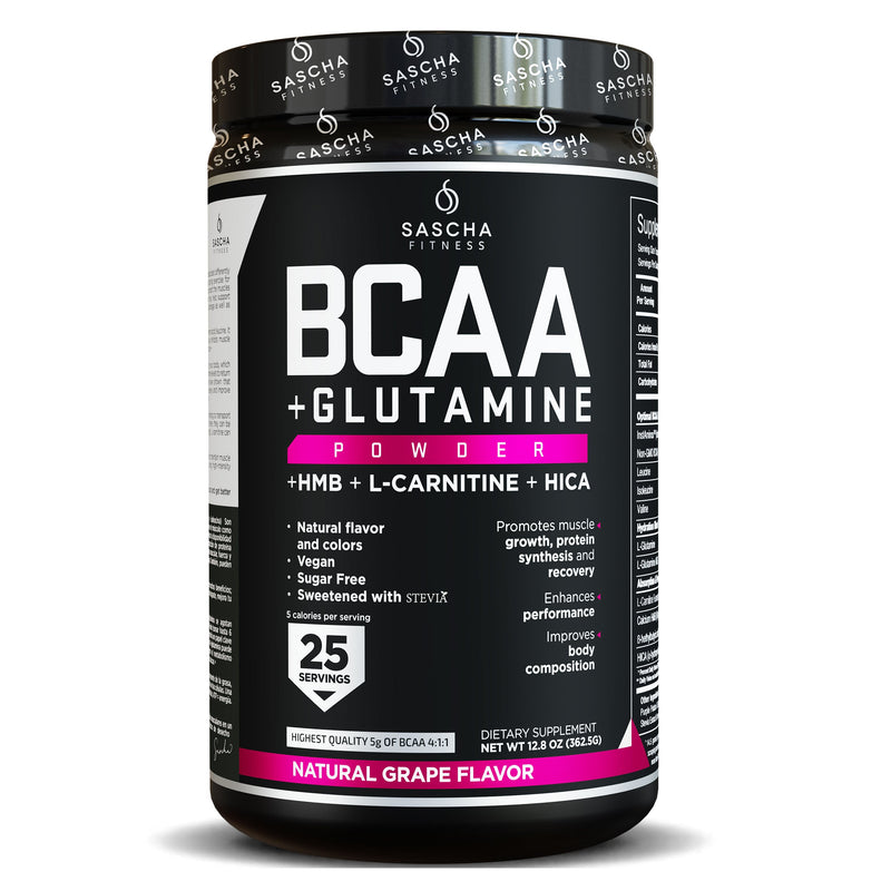 BCAA + Glutamina - Uva (25 Tomas)
