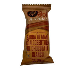Barra de Maní con Cobertura de Chocolate Blanco (25 g)
