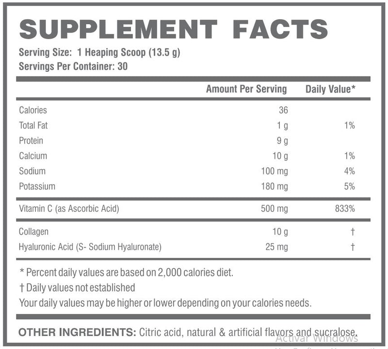 Hydrolyzed Collagen con Vitamina C - Naranja (30 Tomas)