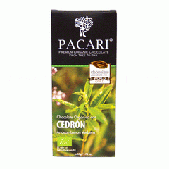 Chocolate Organico con Cedron 60% Cacao (50 g)
