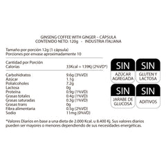 Cafe Funcional - Ginseng con Jengibre (10 Capsulas)