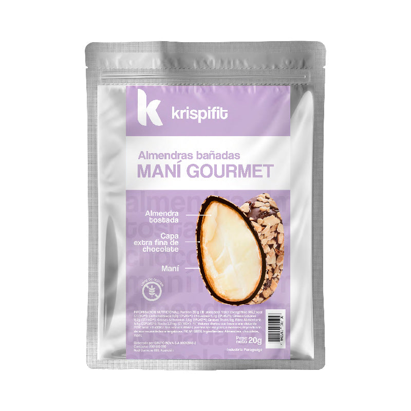 Krispifit Almendras Bañadas - Maní Gourmet (20 g)