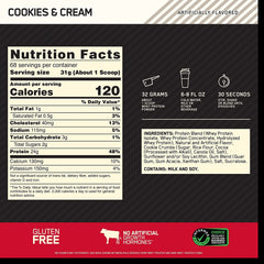 Gold Standard 100% Whey - Cookies and Cream (68 Tomas)