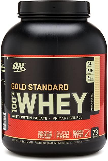 Gold Standard 100% Whey - Vainilla Ice Cream (74 Tomas)