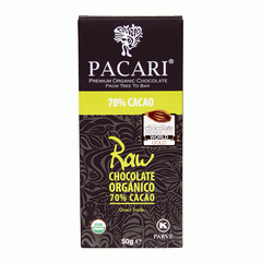 Chocolate Organico Raw 70% Cacao (50 g)