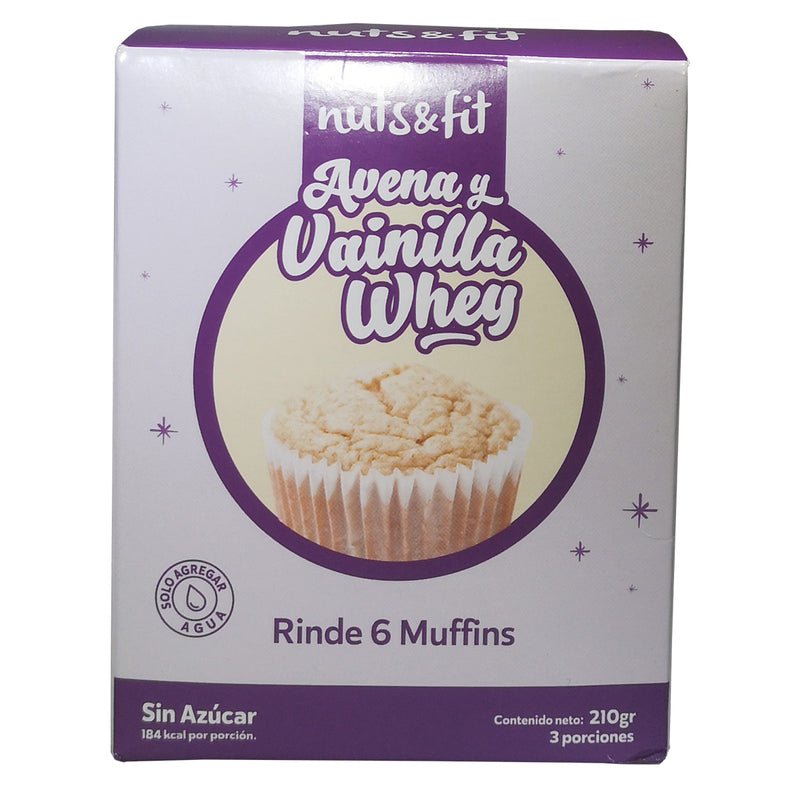 Muffin de Avena y Vainilla Whey (210 g)