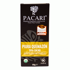 Chocolate Organico Piura Quemazon 70% Cacao (50 g)